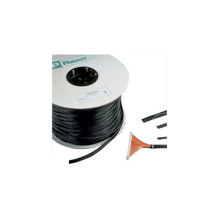 Panduit BRAIDED EXPANDABLE SLEEVING, 100' ROLL, BLACK ROHS SE75P-CR0